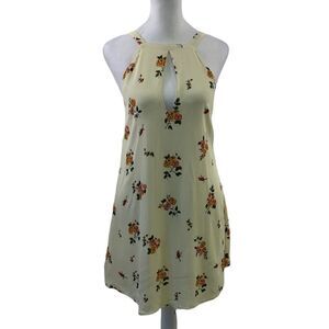 Privacy Please Yellow Floral Mini Dress Size XS